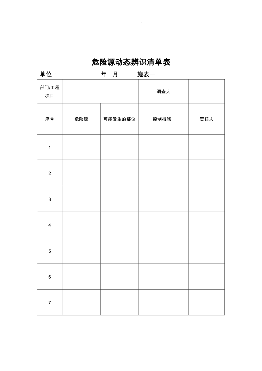 冷库制冷施工安全标准化管理台帐表格模板_第3页