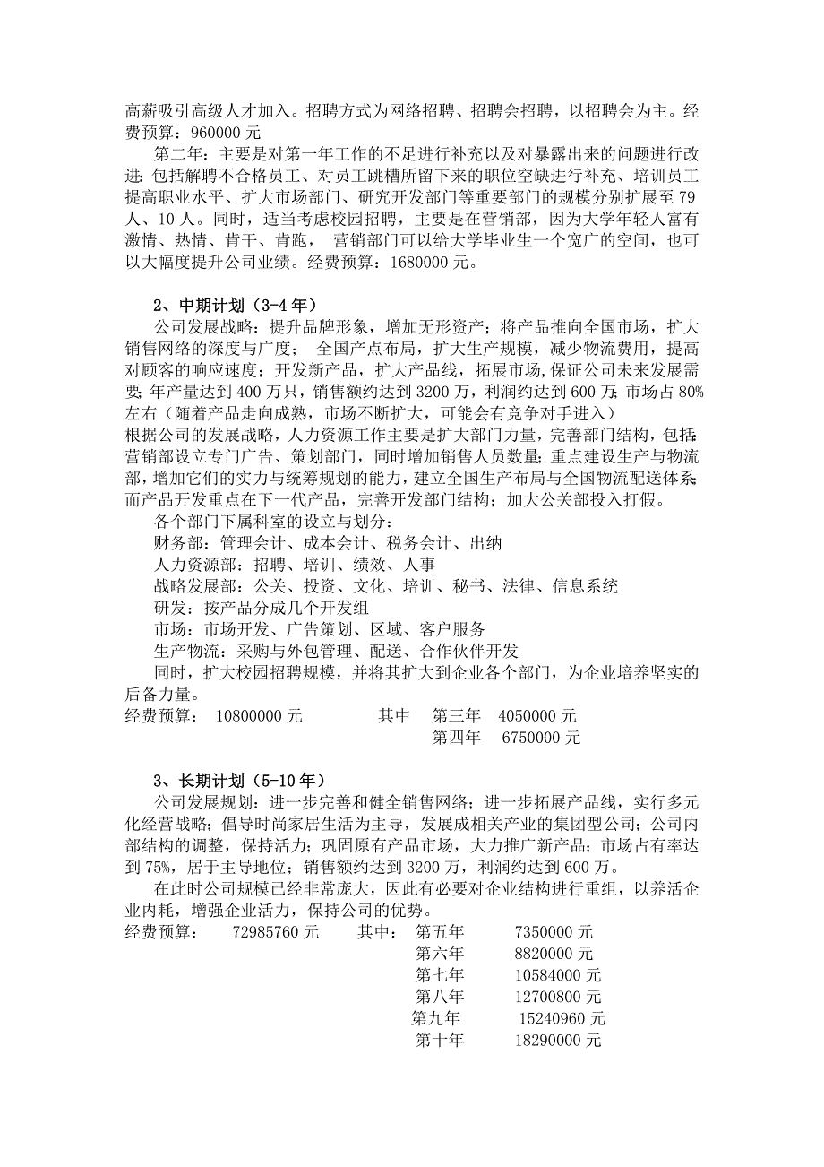 某某公司人力资源管理规划书_第3页