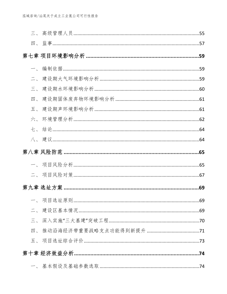 汕尾关于成立工业氢公司可行性报告_参考模板_第5页