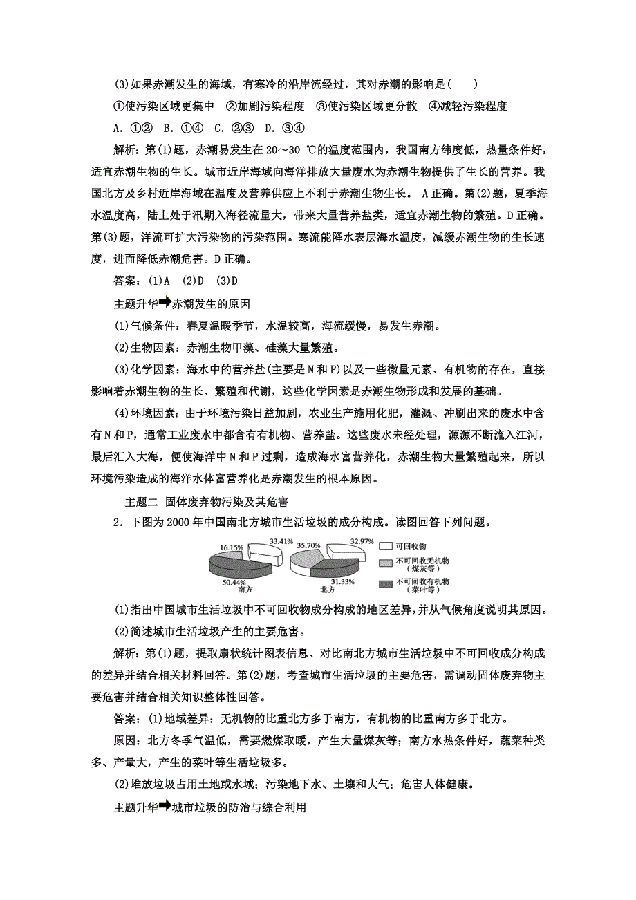 【金版学案】人教版地理选修6习题 第二章　环境污染与防治 章末总结提升 Word版含答案_第2页