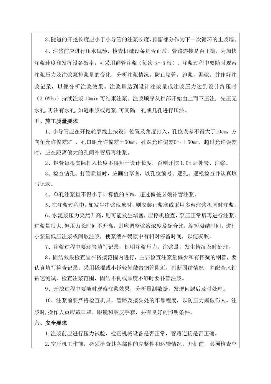 中空注浆锚杆及超前小导管施工技术交底14 .docx[方案]_第5页