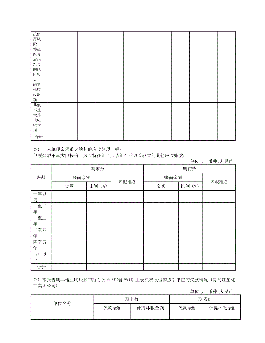 会计报表附注格式(空表)_第4页