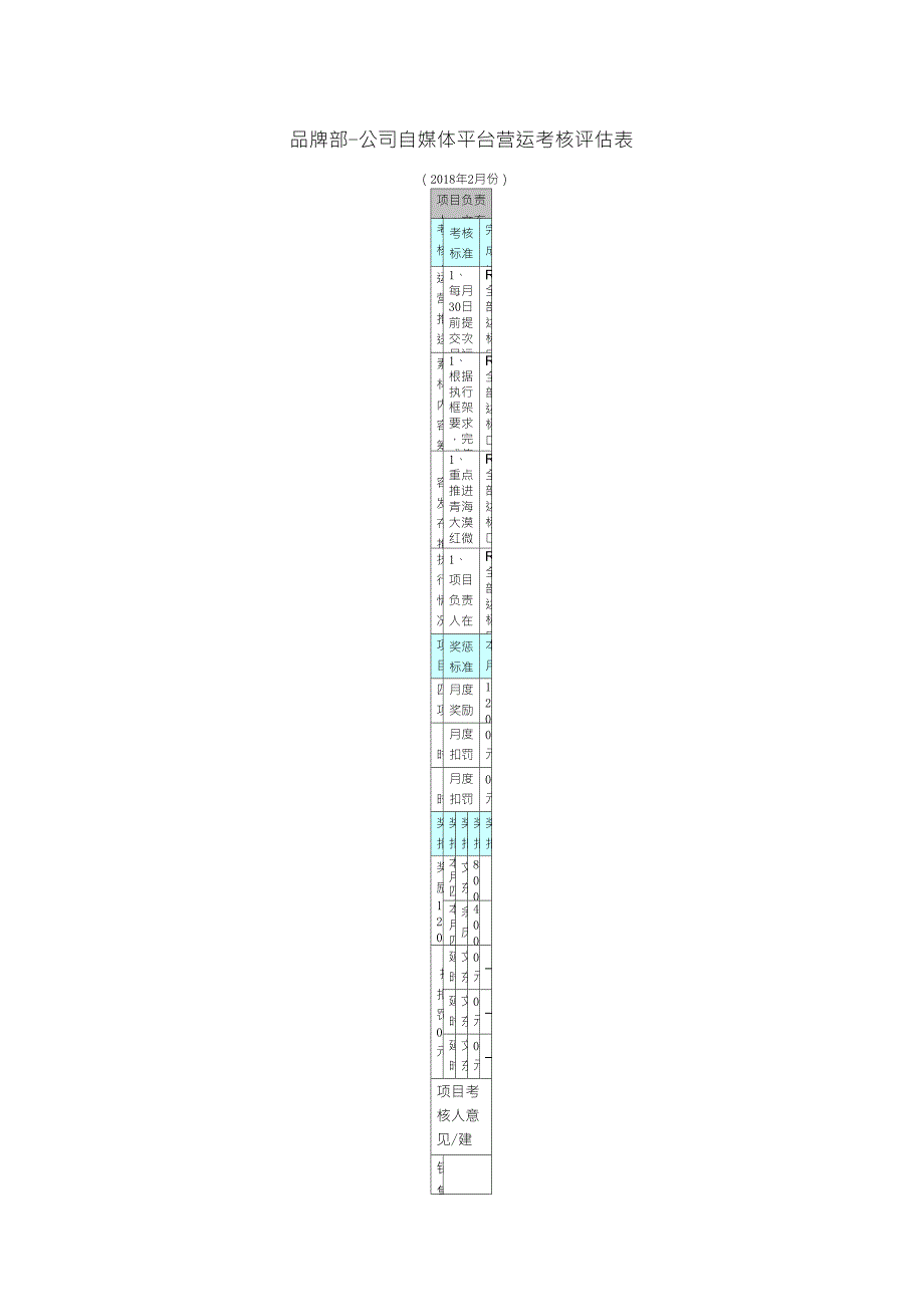 新媒体运营考核表_第1页