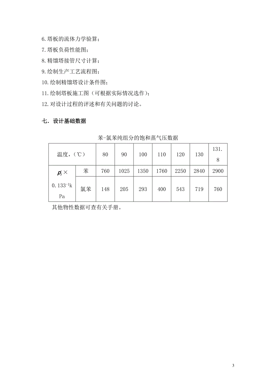 化工原理课程设计苯氯苯板式精馏塔的工艺设计工艺计算书_第4页