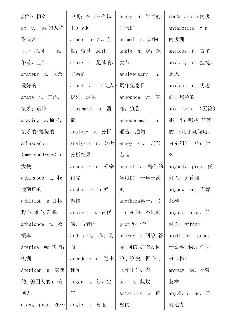 高考英语3500词汇表_第4页