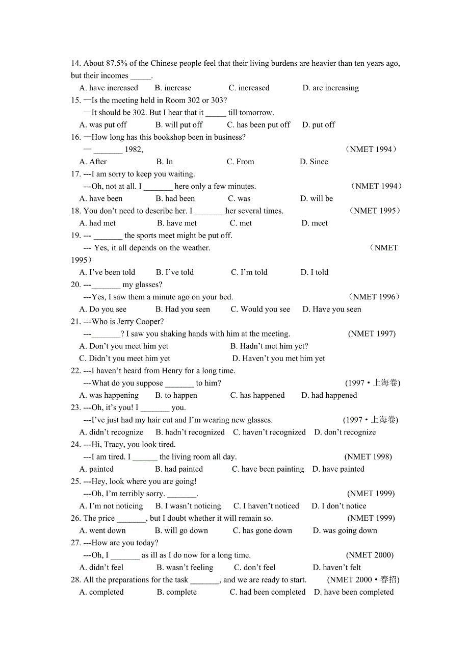 现在完成时&amp;现在完成进行时 (2)(教育精品)_第4页