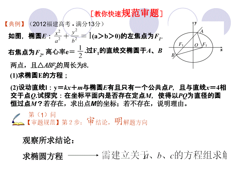 9圆锥曲线中探索性问题答题模板_第4页