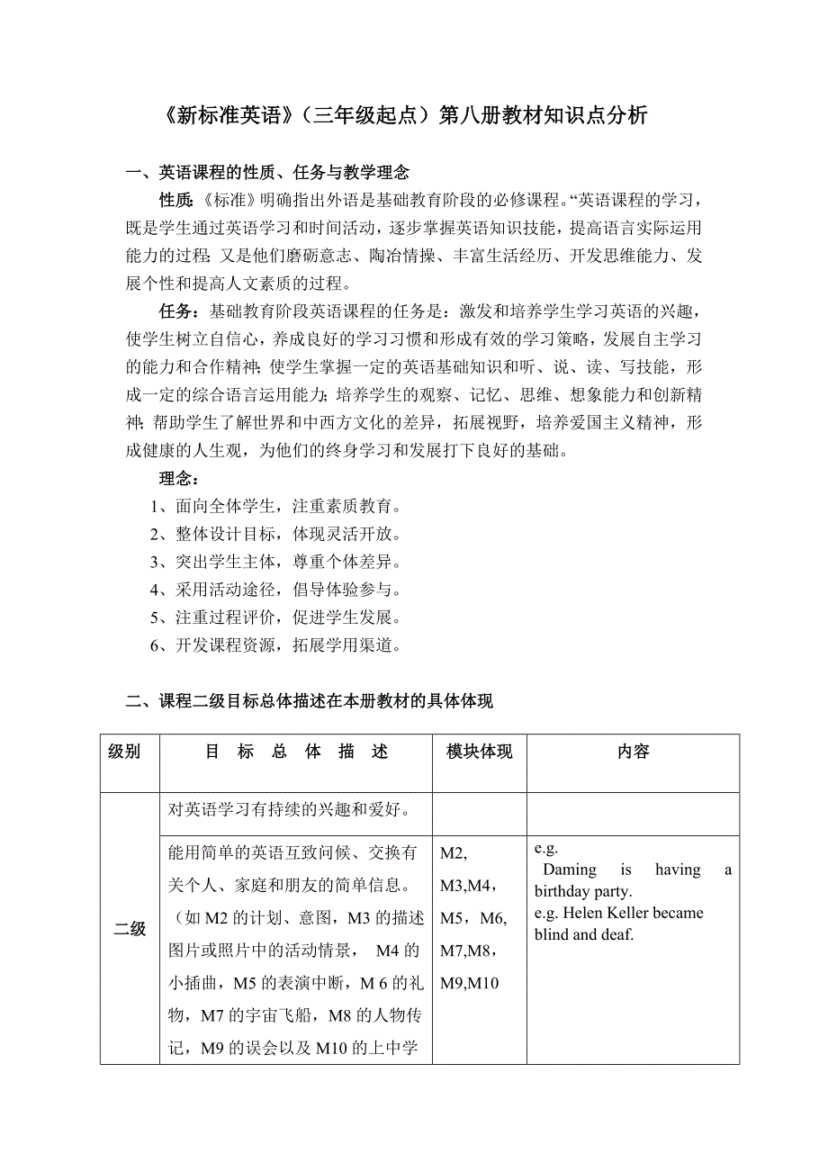 外研社新标准英语三起8册知识点全面分析_第1页