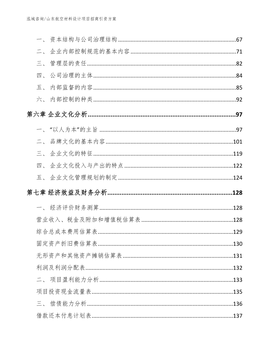 山东航空材料设计项目招商引资方案_参考范文_第4页