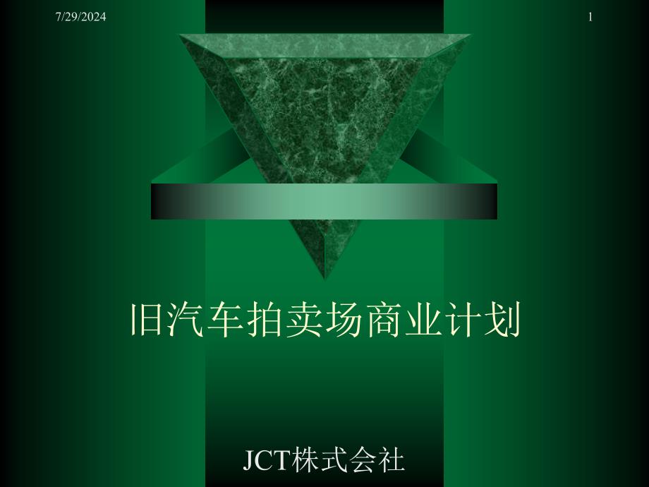 旧汽车拍卖场商业计划_第1页