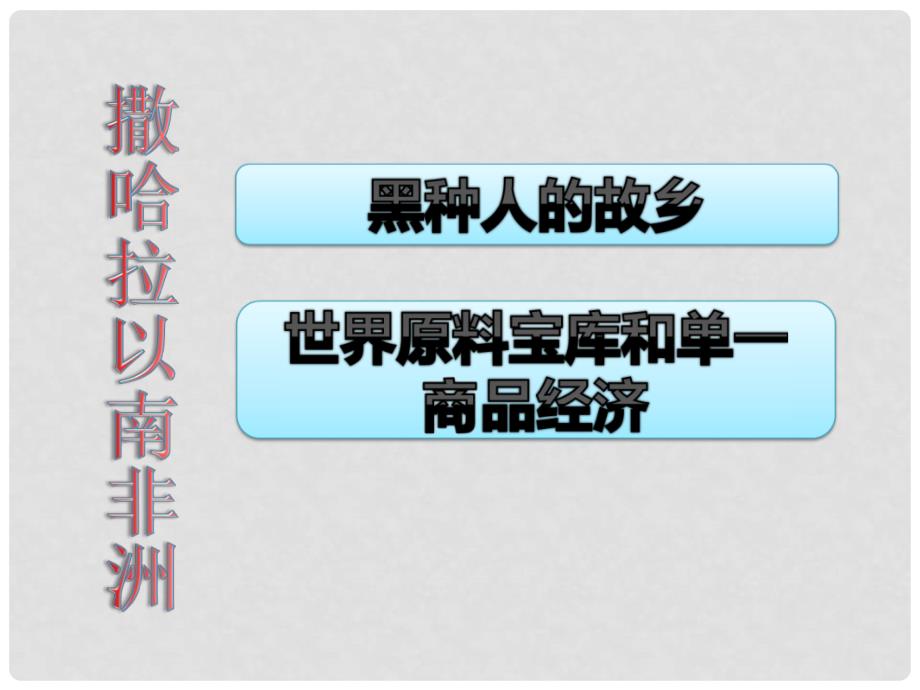 广东省佛冈县七年级地理下册 10.2 撒哈拉以南非洲课件 （新版）粤教版_第2页