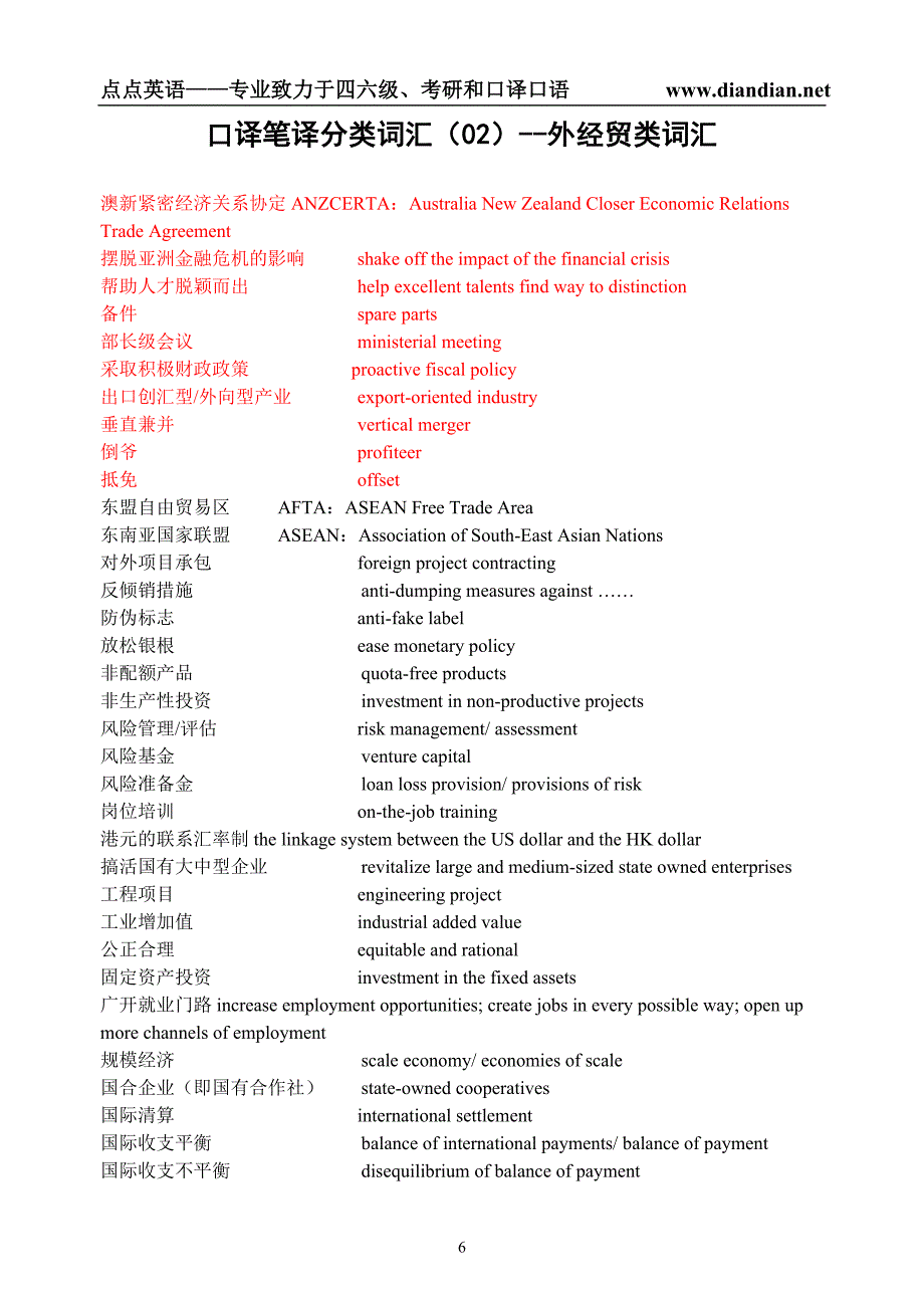 口译室敕掷啻驶悖2）--外经贸类词汇.doc_第1页