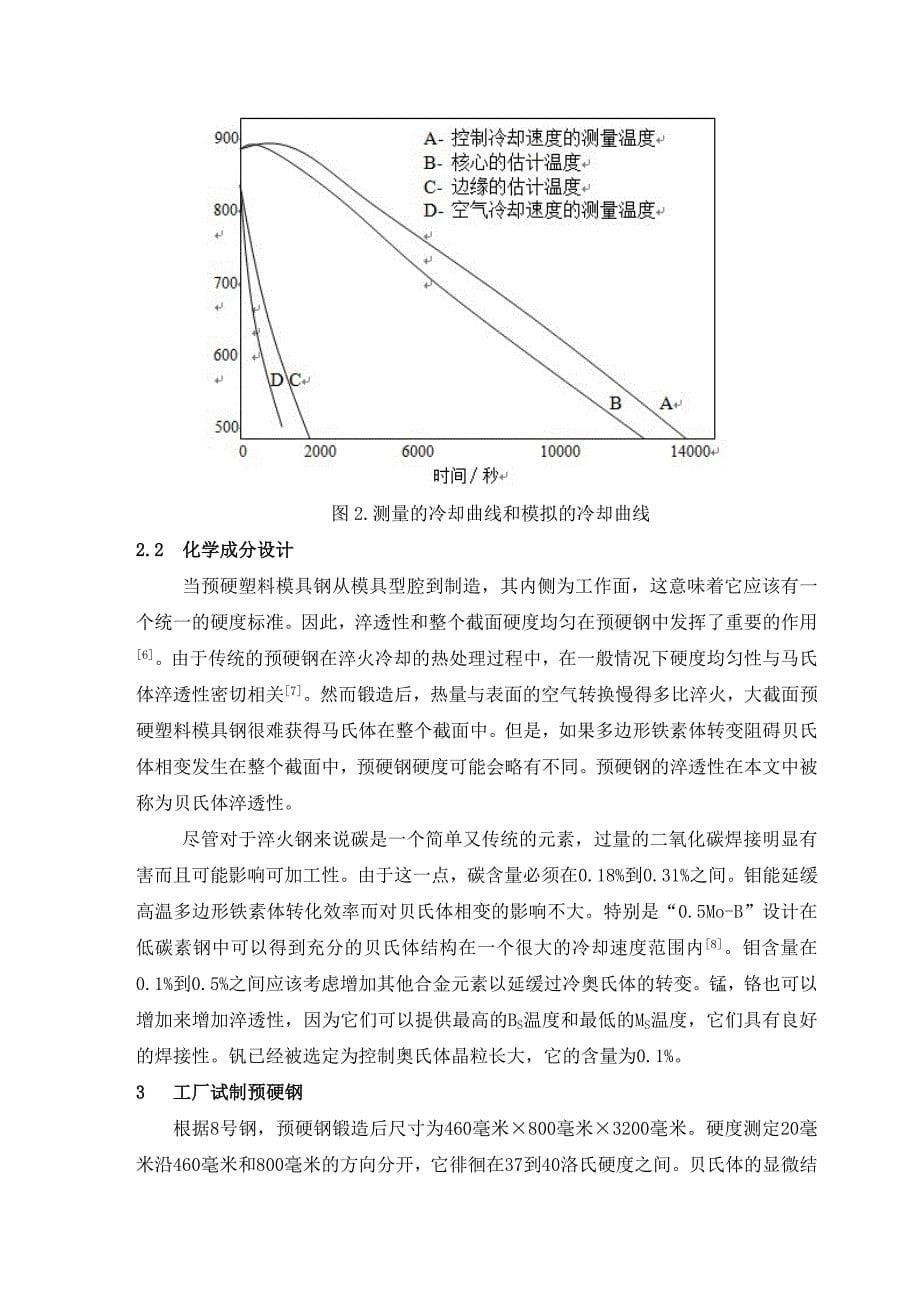 发展非调质的大截面预硬塑料模具钢--外文翻译本科学位论文_第5页