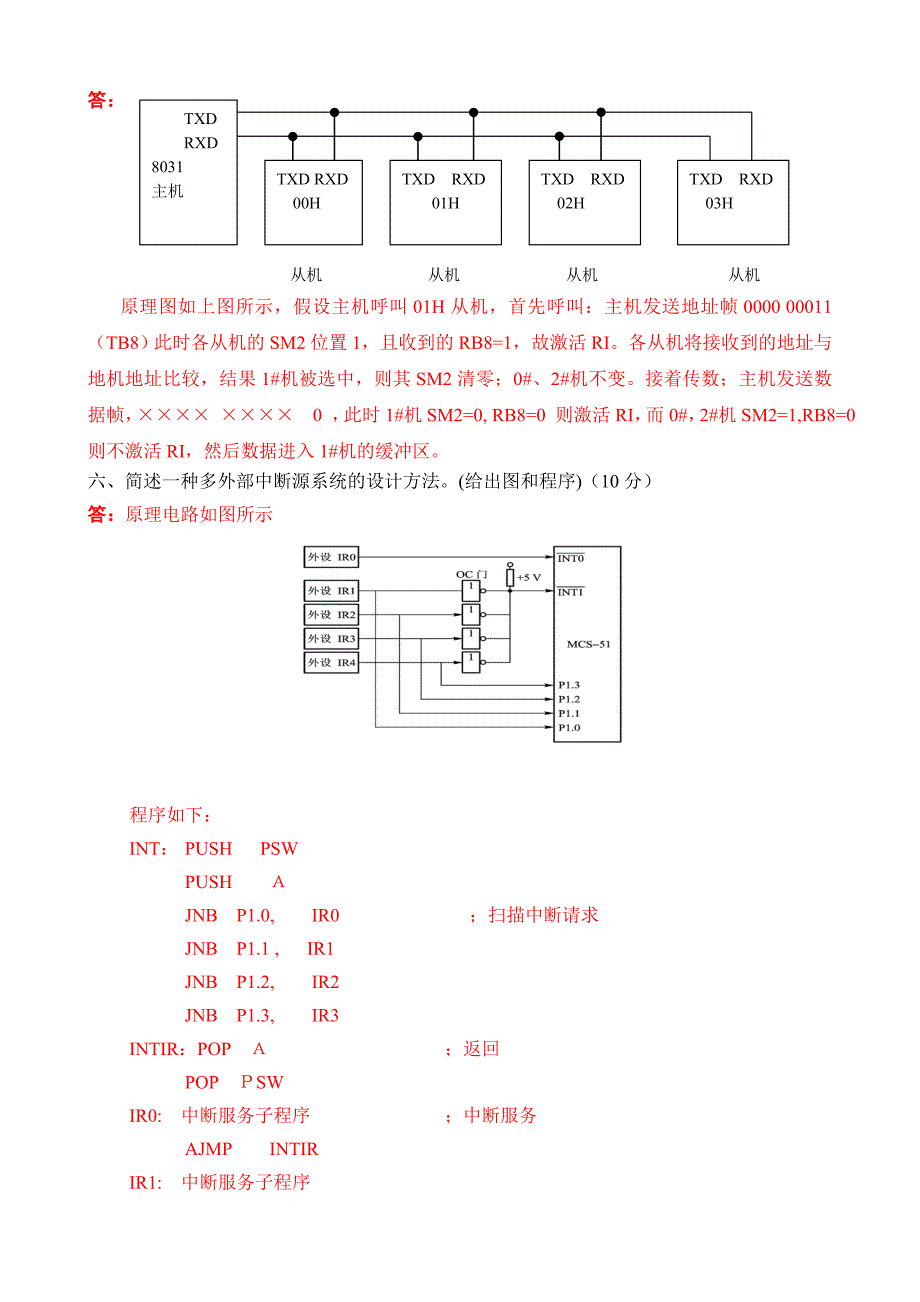 单片机期末试题(张毅刚版)_第3页