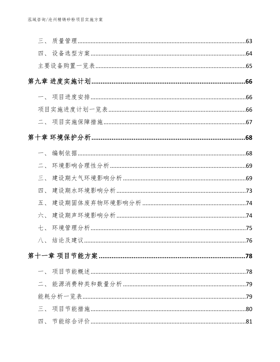 沧州精铸砂粉项目实施方案【范文】_第3页