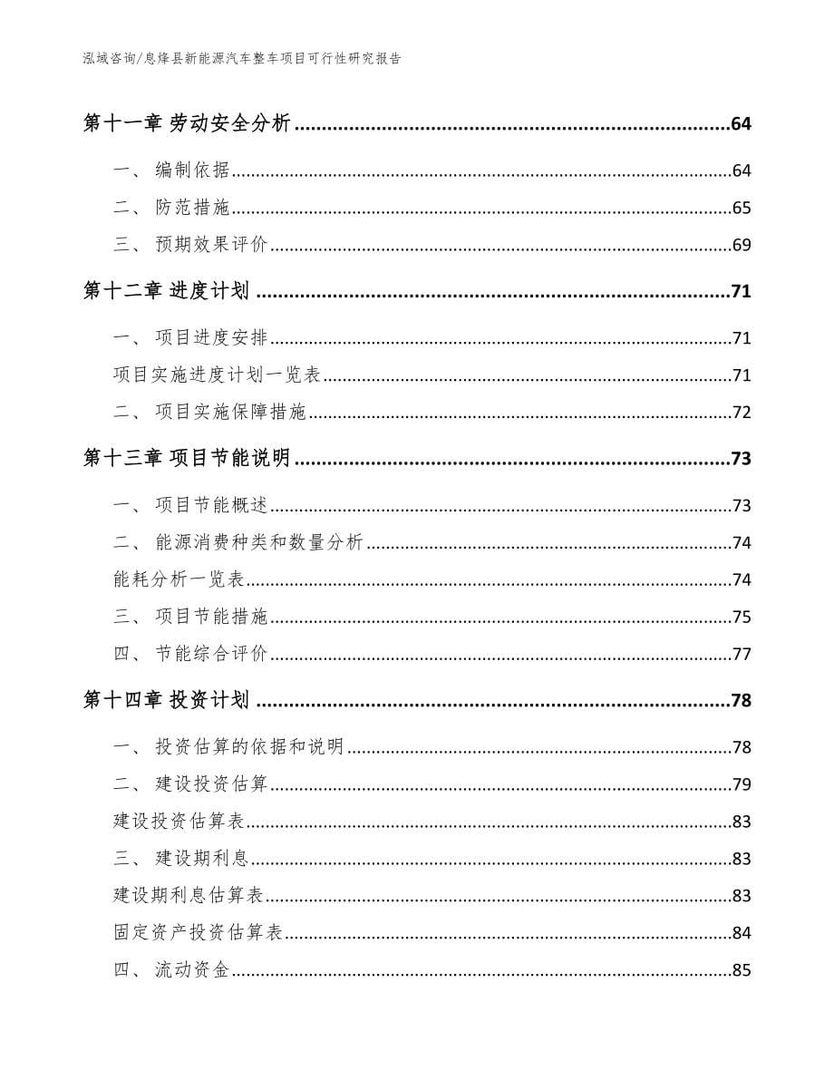 息烽县新能源汽车整车项目可行性研究报告范文_第5页