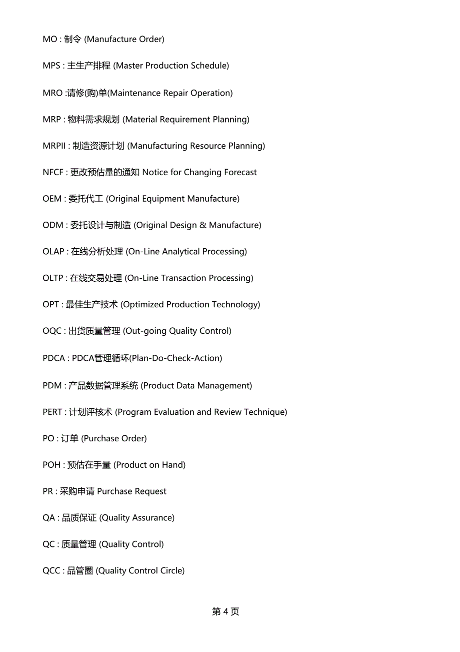 企业常用管理术语英文缩写共20文档_第4页