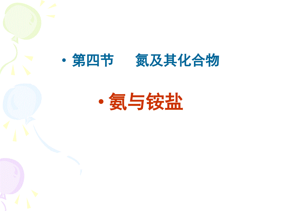 氨气的复习课件_第1页