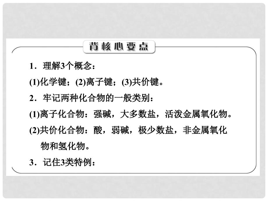 高考化学总复习“点、面、线”备考全攻略 53 化学键课件 新人教版_第4页