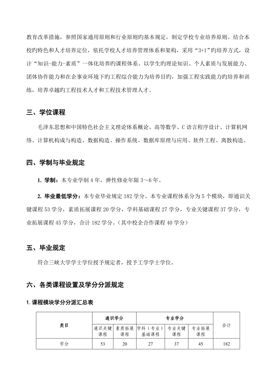 计算机科学与技术专业卓越计划人才培养方案_第2页