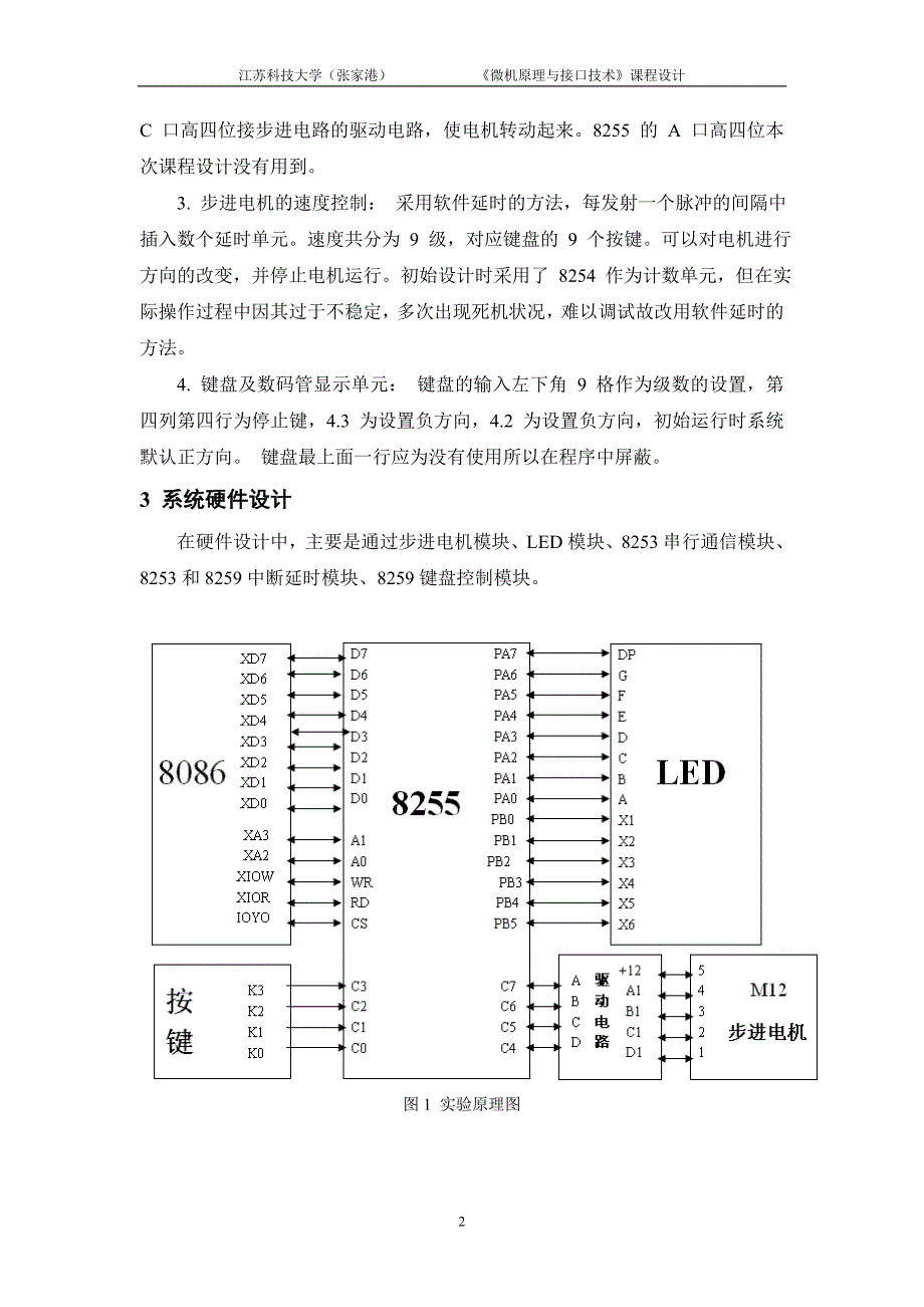 微机原理与接口技术实验设计报告1_第3页