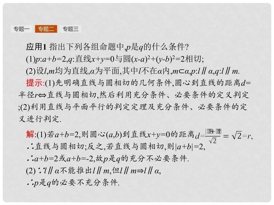 高中数学 第一章 常用逻辑用语本章整合课件 新人教B版选修11_第5页