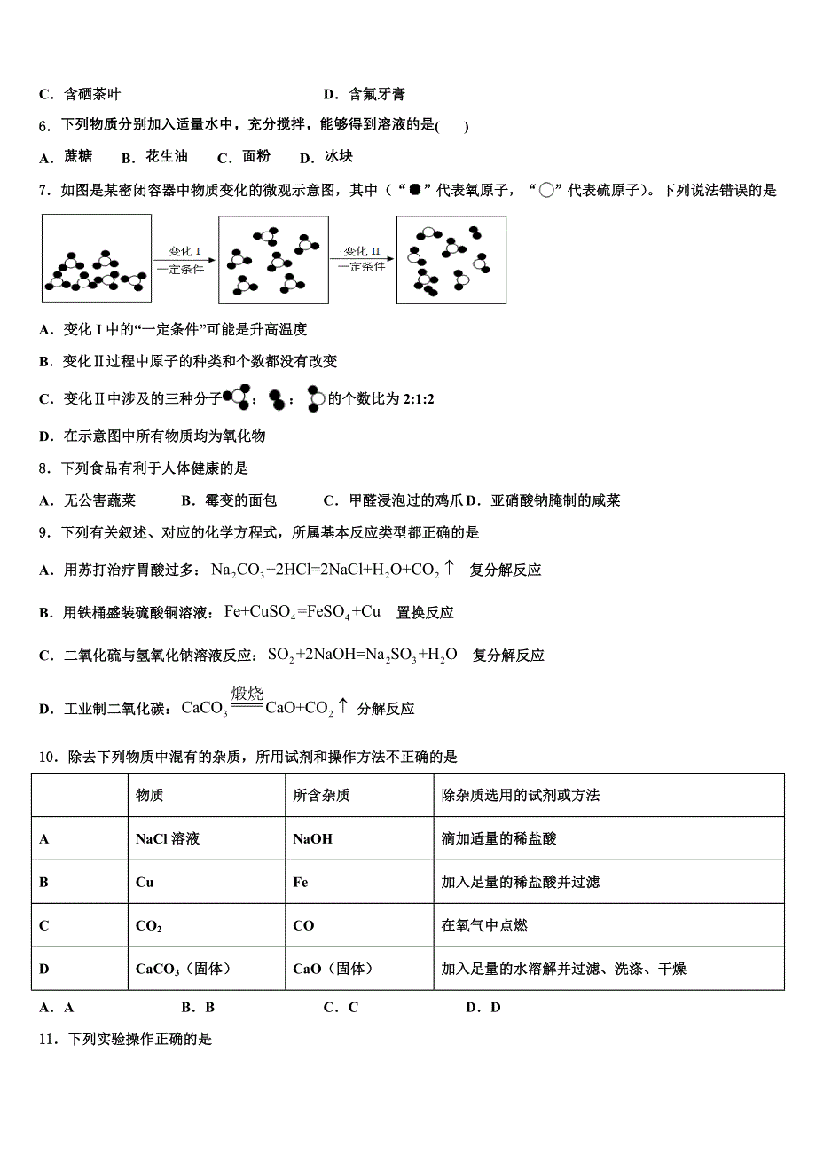 2023学年陕西省蓝田县联考中考一模化学试题（含解析）.doc_第2页