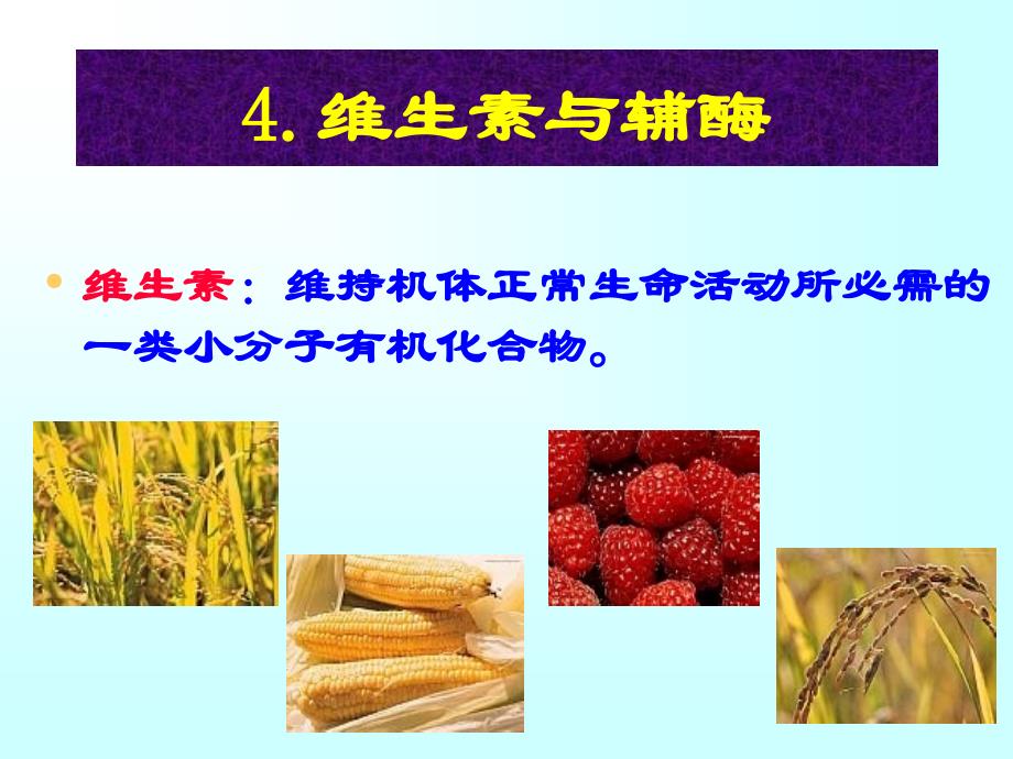 生物化学：第四章维生素_第1页