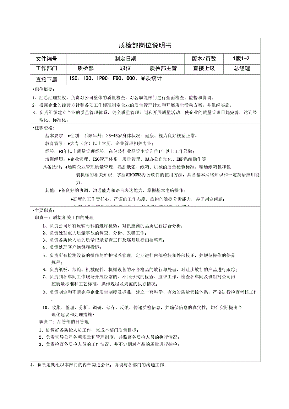 2020年(岗位职责)质检部岗位_第3页