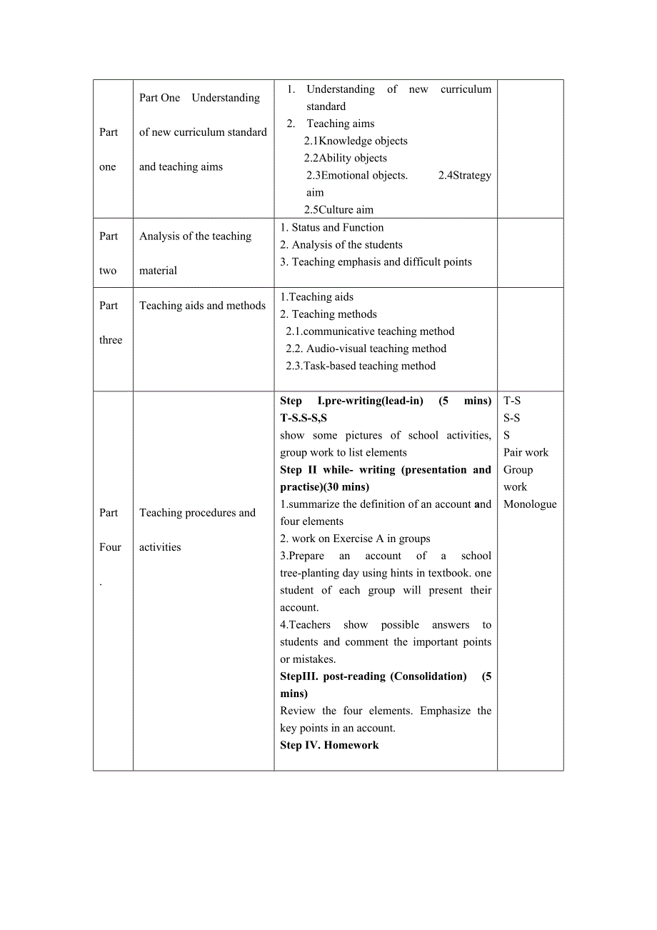 九年级英语 Chapter 9 The weird world of plants Writing教案 牛津深圳版.doc_第3页