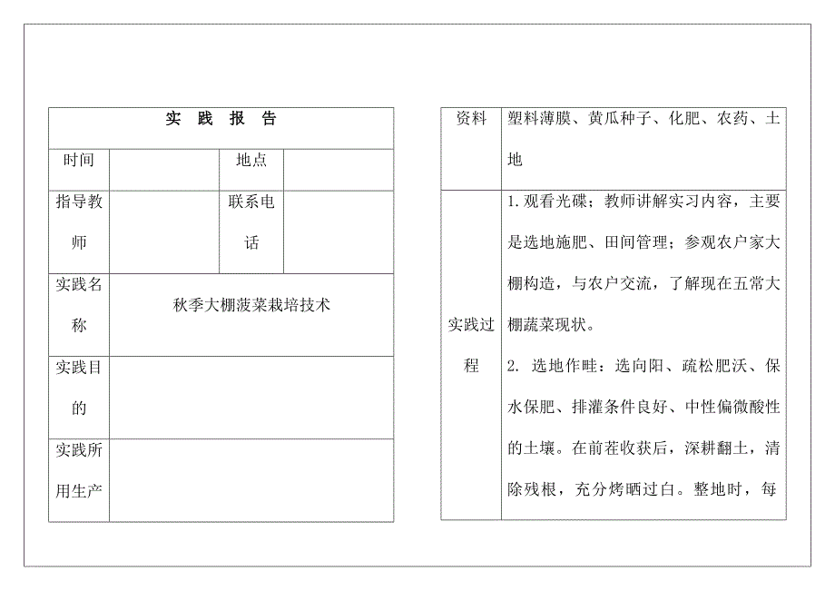 大棚菠菜综合性实践报告_第4页