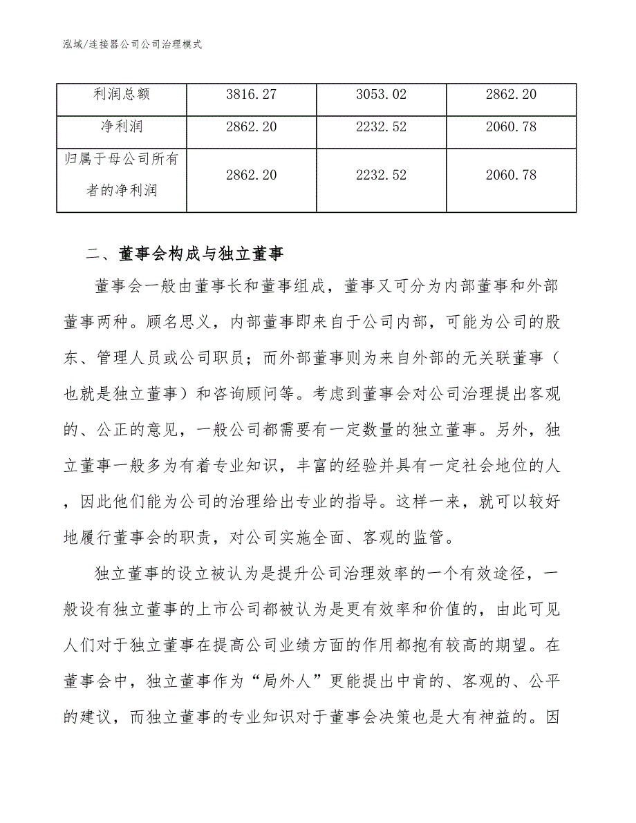 连接器公司公司治理模式_第3页