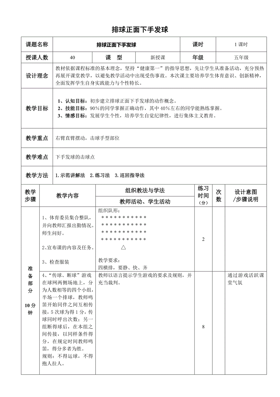 排球正面下手发球[21]_第1页