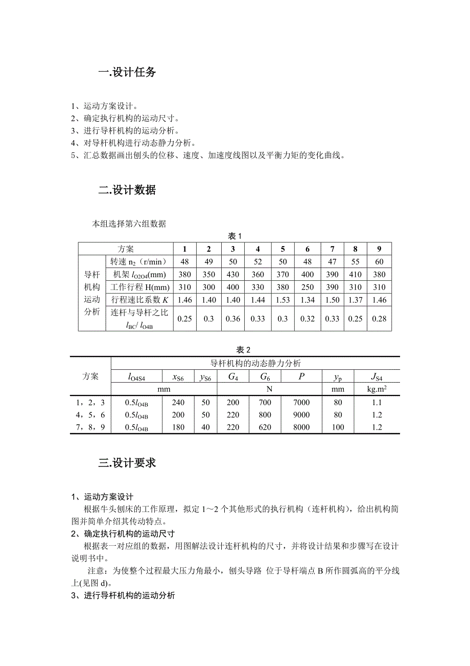 机械原理课程设计牛头刨床1_第4页