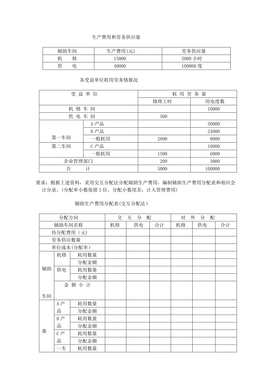 成本会计课程第一次网上形成性考核任务答案_第4页