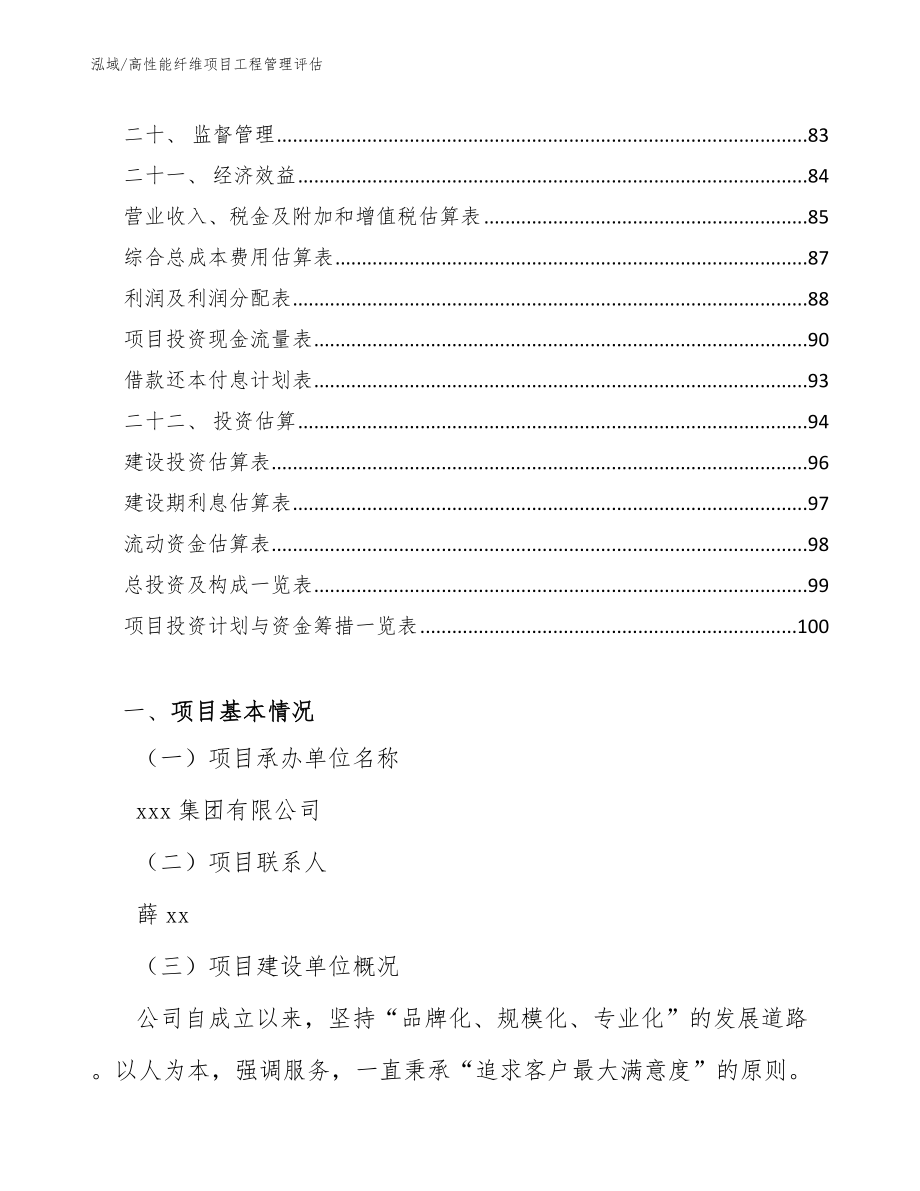 高性能纤维项目工程管理评估_参考_第2页