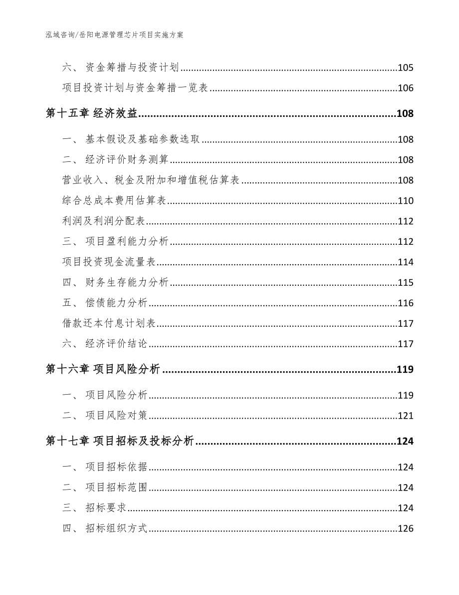 岳阳电源管理芯片项目实施方案【范文】_第5页