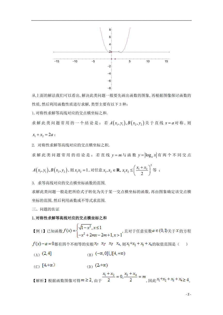 高中数学 小问题集中营 专题2.6 函数与方程中的等高线.doc_第2页