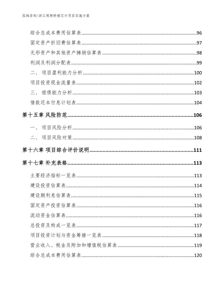 浙江视频桥接芯片项目实施方案_第5页