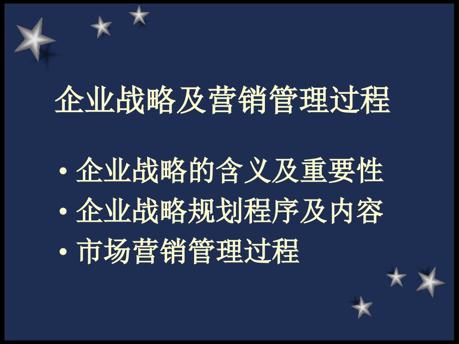 企业战略及营销管理过程2_第1页