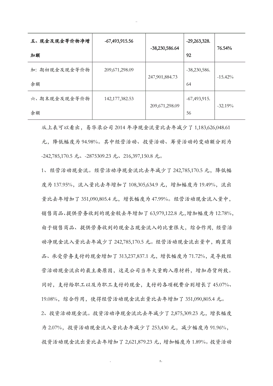 现金流量表水平垂直分析_第4页