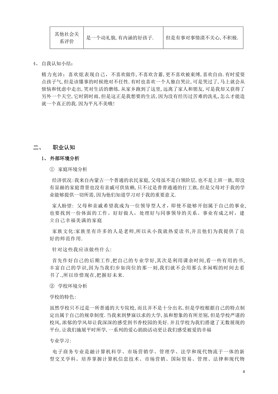 职业生涯规划设计书_第4页