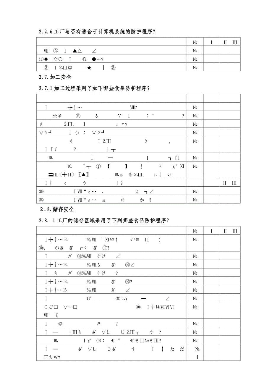 7.3.3-食品安全防护计划确认报告_第5页