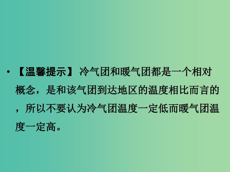 高考地理一轮复习 第3章 自然环境中的物质运动和能量交换 第五节 常见天气系统课件 湘教版.ppt_第4页