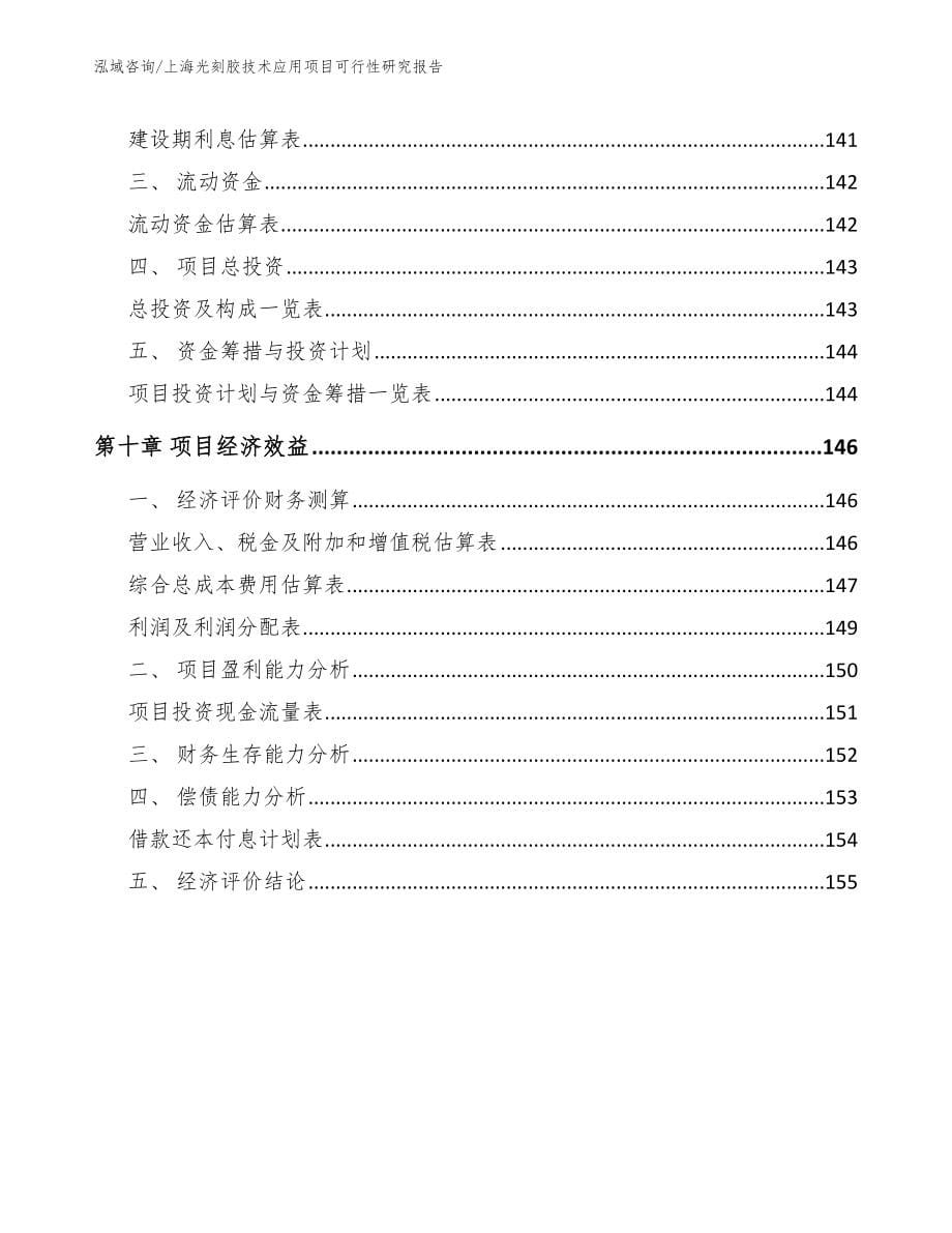 上海光刻胶技术应用项目可行性研究报告【模板】_第5页