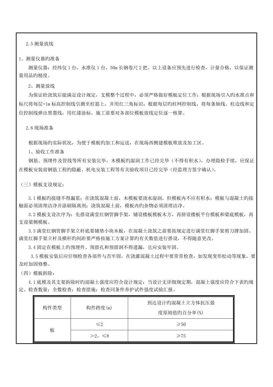 高支模工程交底记录表.doc_第5页