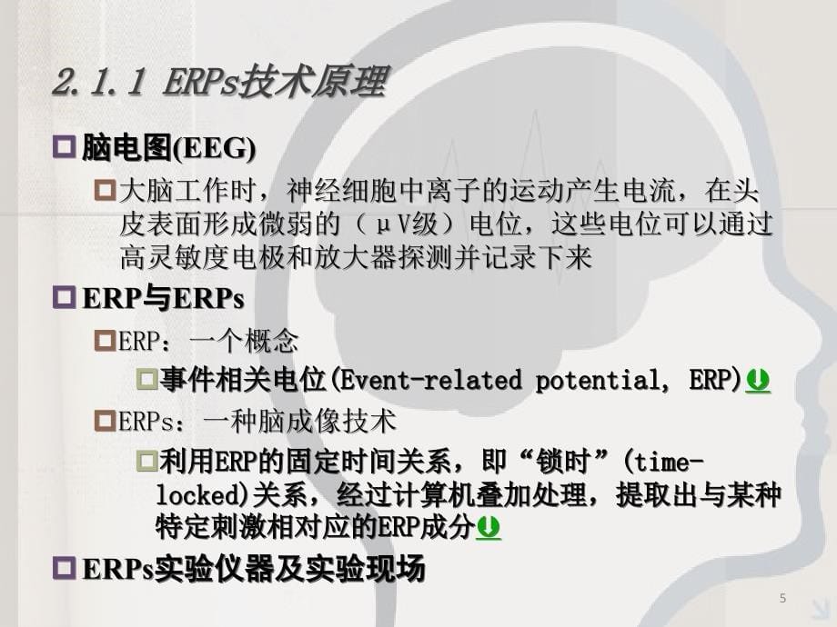 脑功能成像技术在心理学实验中应用_第5页