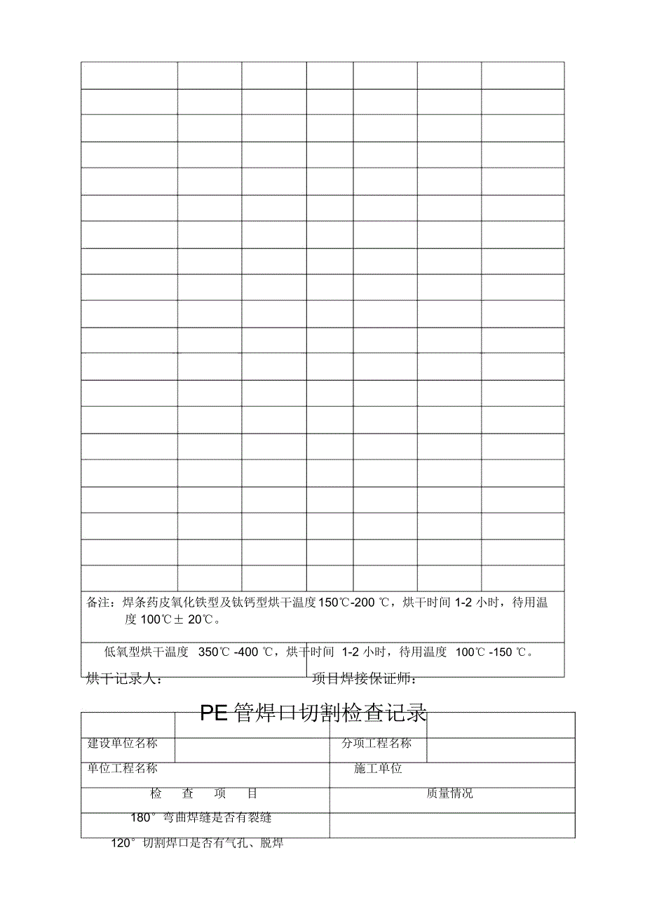 压力管道安装质量记录表汇编_第3页