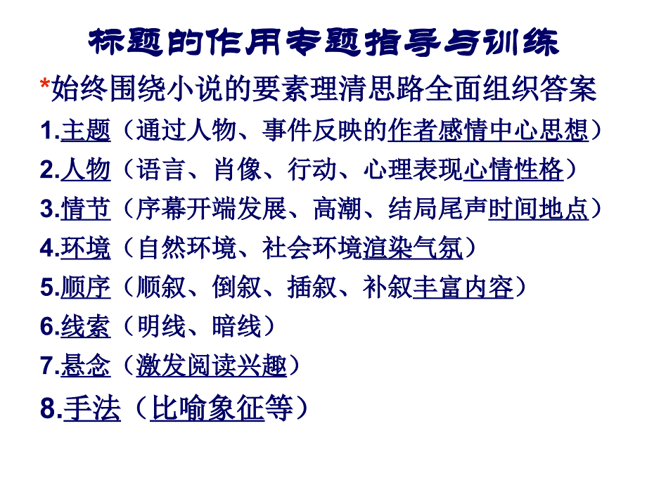 小说标题作用题规范答题课件_第3页