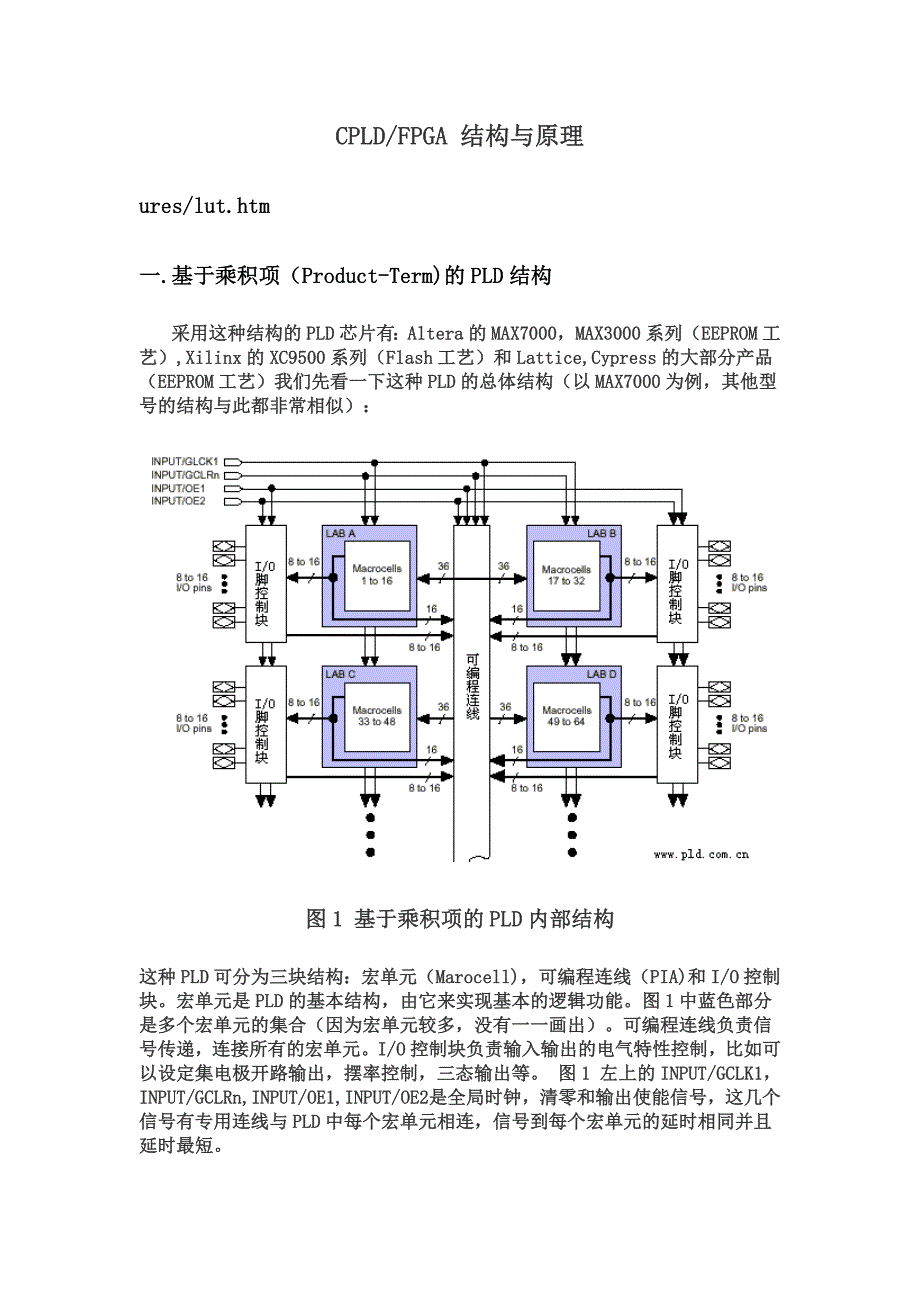 CPLDFPGA结构与原理_第1页